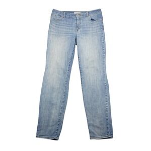 Chicos Platinum Denim Women Jeans Size 0.5‎ Light Wash Straight Leg Casual 31X31